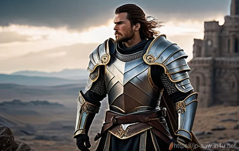 아키에이지 상위 직업 선택법 - Image Prompt 1: The Stalwart Vanguard**