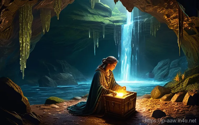 아키에이지 신규 지역 탐험 - **Prompt:** An intense, dynamic battle scene inside a grand, dimly lit ancient dungeon chamber. A pa...